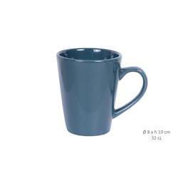 Lot de 12 Mug Conique Bleu Canard 32cl-Gres Maitre Chef - GRESMU038_12_0