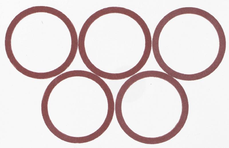 Lot de 5 joints plats tête de robinet COMAP - 21/25 mm - en fibre_0