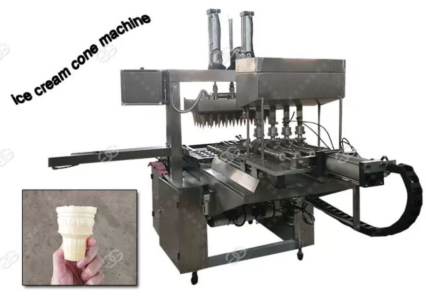 Machine automatique de cornet de crème glacée - Henan Gelgoog - capacité 2500-3000 pcs/h - modèle GG60F - certification CE_0