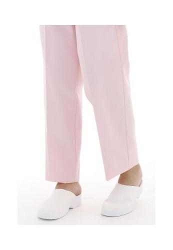 Pantalon médical mixte rose MANU - ceinture élastiquée et sans poche_0