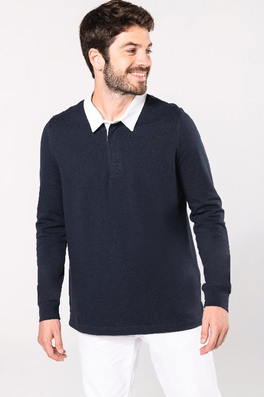 Polo rugby Kariban - Réf: K213 - 100% coton peigné pré-rétréci, col contrasté, 280 g/m²_0