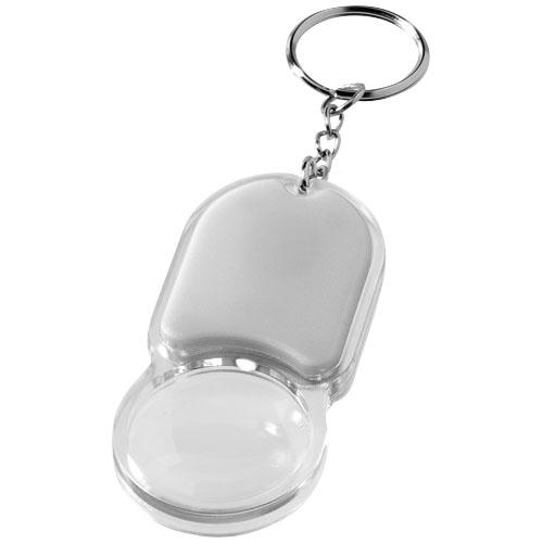 Porte-clés publicitaire avec loupe et lampe torche Zoomy 11809503 - plastique ABS - piles incluses_0