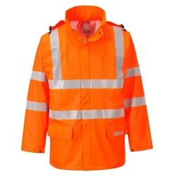 Portwest - Veste de pluie imperméable et coupe-vent antistatique haute visibilité SEALTEX FLAME Orange Taille 2XL - XXL orange 5036108245307_0