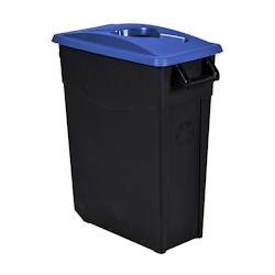 Rossignol - Poubelle 65L mobile ouverture calibrée MOVATRI GREEN - bleu - bleu plastique polypropylène 56182_0