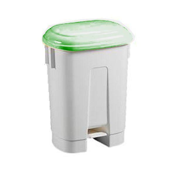 Poubelle de tri sélectif 60 litres - structure en polypropylène recyclable - Vert - Plastibac_0