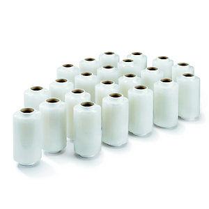 RAJA Mini bobines de film emballage étirable 23 microns 12,5 cm x 150 m - Transparent - Lot de 24_0