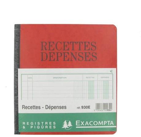 RECETTES DÉPENSES 21 X 19 CM