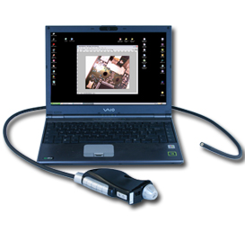 Vidéoscope USB semi-rigide - 6 LEDs haute intensité - Diamètre 9.5 mm et longueur 1.5 m_0