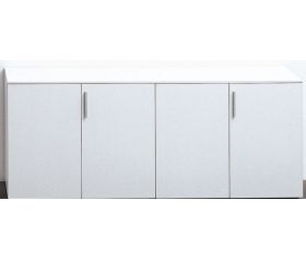 Armoire basse Pégaso - structure en panneau mélaminé - coloris au choix_0