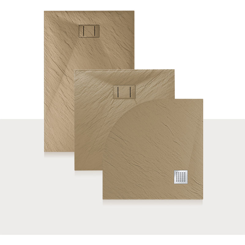 Receveur de Douche 70x140x4cm Rectangle Acrylique avec Bordures Blanc Brillant Mod Flower