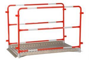 Barrières de chantier - Passerelle de tranchée Haemmerlin - Charge maxi 200kg - Plancher anti-dérapant aluminium_0