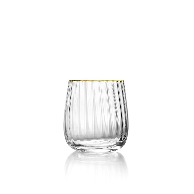 Bazar Bizar Tumbler en verre 9.2x9.2x10 cm naturel or - Lot de 16 - multicolore verre CNKJ002NGo-MTR16_0