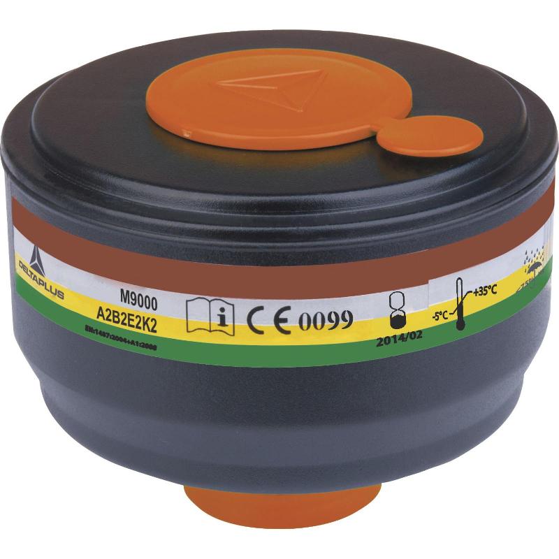Boîte de 4 cartouches filtrantes à gaz A2B2E2K2 - M9000EABEK2 - pour masques complets M9200 et M9300 Galaxy_0
