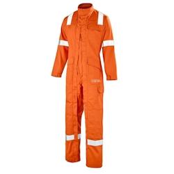 Cepovett - Combinaison de travail multirisques avec 2 Zip ATEX REFLECT 260 Orange Taille 2XL - XXL orange 3184373388648_0