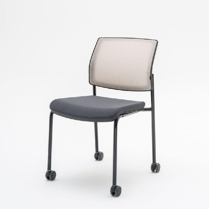 Chaise pieds droits sur roulettes GAYA_0