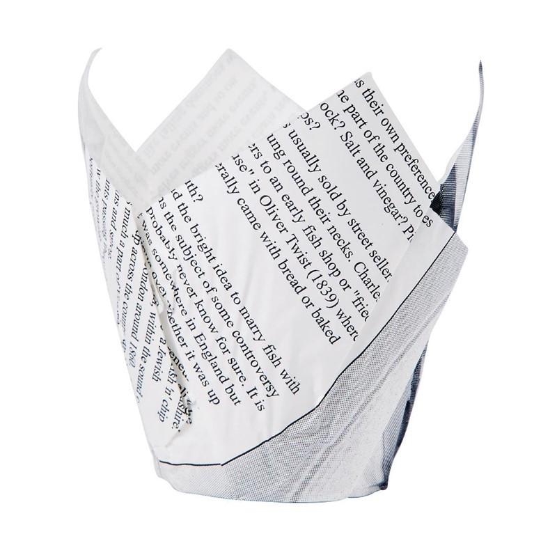 Cornets à frites motif papier journal (lot de 1100)_0