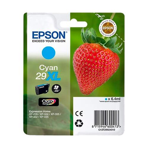 Epson cartouche jet d'encre Claria Home cyan XL 'Fraise' 29 (T2992) - C13T29924012 - Compatible Expression Home XP_0