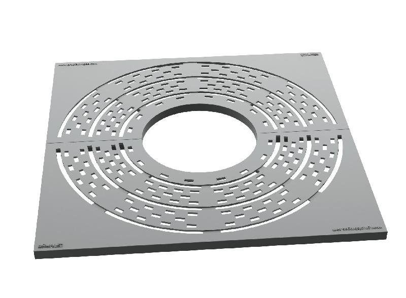 Grille d'arbre carré en acier - Deux dimensions disponibles - Modèle Niu_0