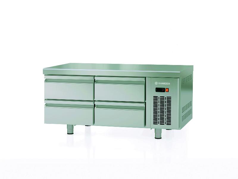 Meuble réfrigéré GN1/1 - profondeur 700 mm - hauteur 600 mm - soubassement positif - MFB-120-CC_0