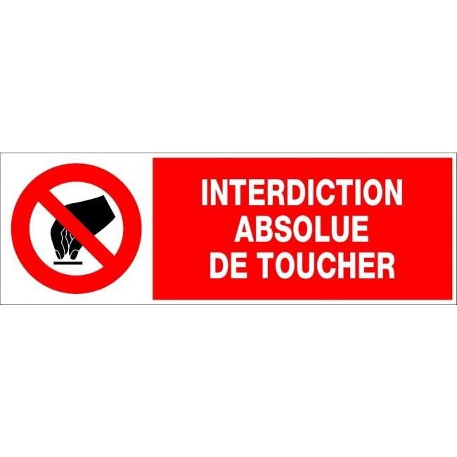 Panneaux rigides 450x150 mm interdictions dangers - PNGPSC-NV13/IATC_0