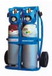 Poste de brasage équipés Oxy Top R - Mini Top avec chariot 2 bouteilles oxygène et acétylène_0
