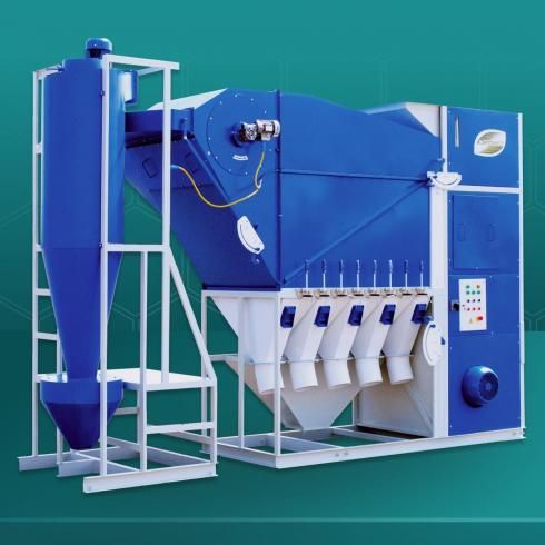 Séparateur CAD-50 avec cyclone - Aéromeh - Pré-nettoyage jusqu'à 60 t/h - Haute précision et polyvalence_0