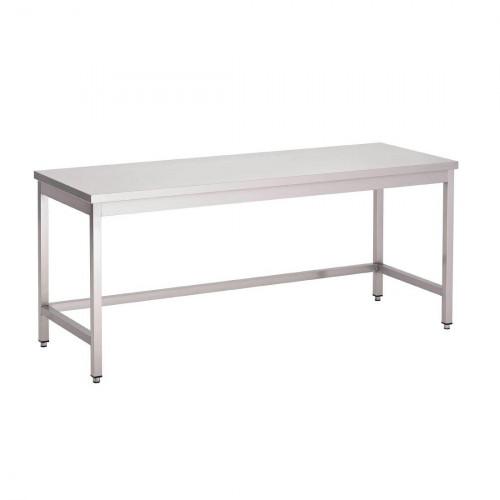 TABLE DE TRAVAIL CENTRALE EN INOX 700 X 1400 MM GASTRO M