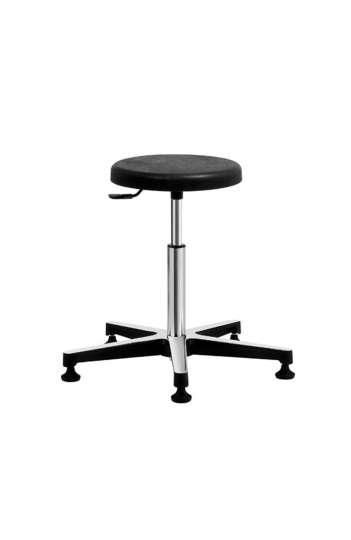 Tabouret en polyuréthane antistatique - assise ronde - Patins - Polyuréthane ESD - ANT 204_0