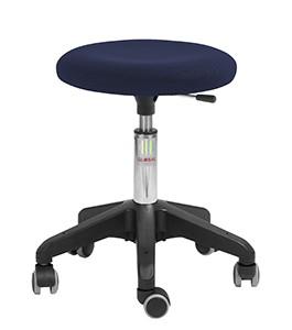 Tabouret professionnel petite enfance - Beta Octopus - Tissu 3D bleu - Prévention des douleurs lombaires_0