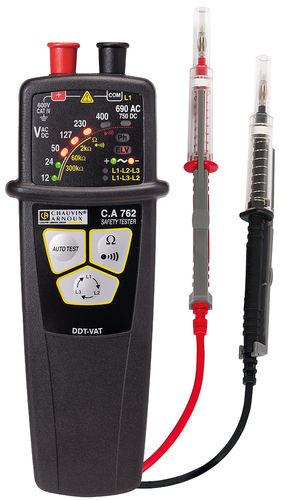 Testeur de tension VAT - 12-690V AC / 12-750V DC - EN61243-3, IP2X, NF C 18-510 - CARCA762-IP2X_0