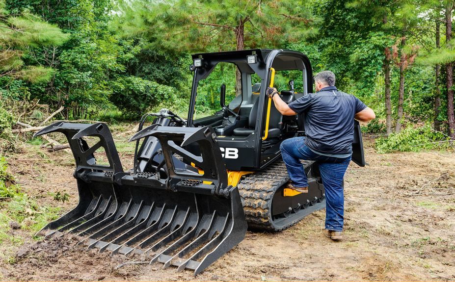 210T - Chargeurs compacts sur chenilles JCB - Powerboom, 56 à 74 cv, levage radial et vertical_0