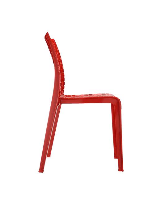 Chaise de restaurant Ami Ami - design Tokujin Yoshioka - en polycarbonate avec motif tissé unique_0