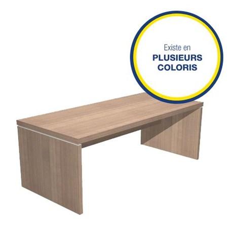 BUREAU DE DIRECTION PIEDS PANNEAUX FLORA L.180 CM (COLORIS AU CHOIX)