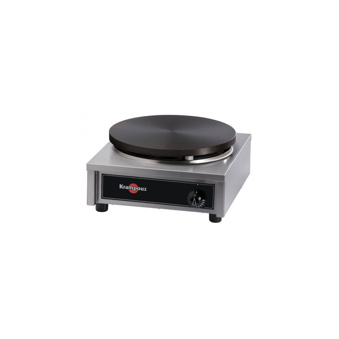 Crêpière gaz ø 35 cm - brûleur 6 branches - Krampouz CGCIG3 - Châssis inox et plaque fonte_0