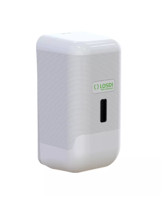 Distributeur optique modulable savon mousse 100% plastique recyclé blanc Ecoluxe 1.1L_0