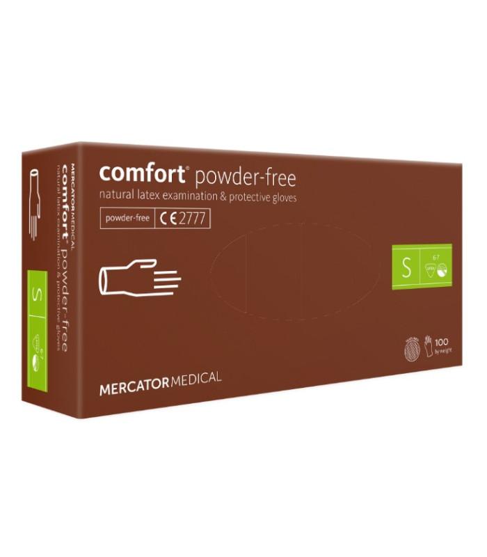 Gant latex comfort non poudré boite de 100 s  6/7 - gants latex_0