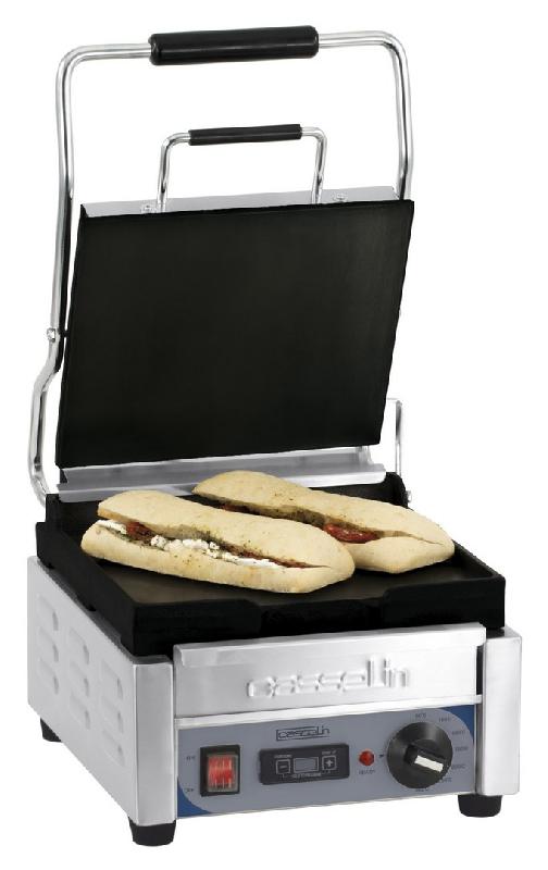 Grill panini pro petit premium lisse - lisse avec minuteur dimensions l 300 x p 490 x h 265 mm - CGPLLPPT_0