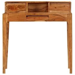 HELLOSHOP26 bureau table meuble travail informatique avec tiroirs bois massif 88 cm 0502139 - 3002304665883_0