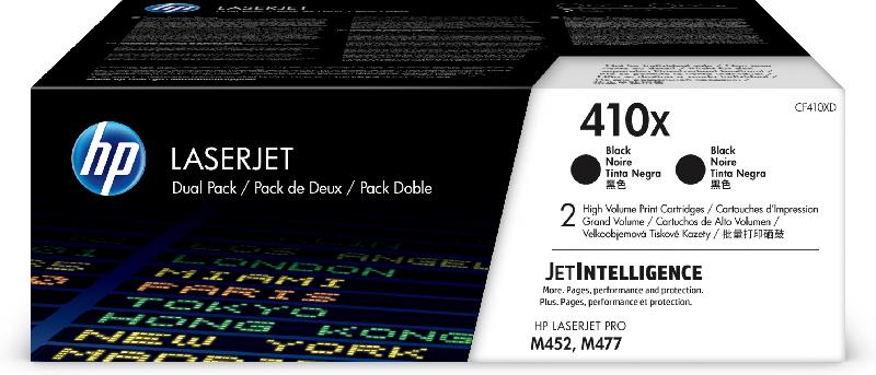 HP 410X LaserJet, lot de 2 cartouches de toner grande capacité authentiques, noir_0
