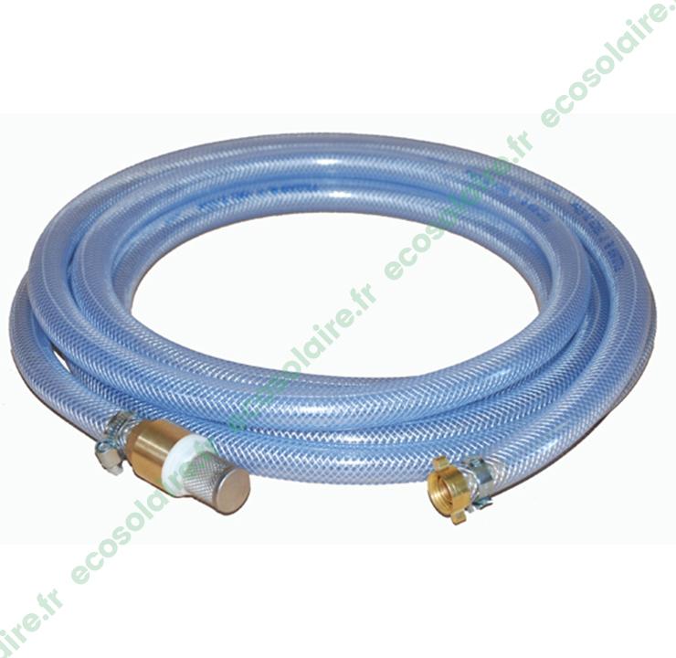 Kit d'aspiration 5m - diamètre 15mm - avec clapet anti-retour et crépine inox pour pompes Shurflo_0
