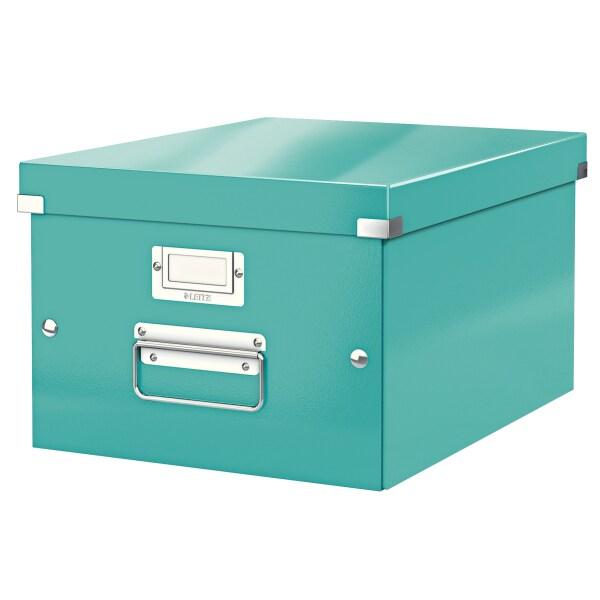 LEITZ Lot de 6 Boîte de rangement Click & Store Wow, format A4, coloris menthe glacée - vert en carton 60440051_0
