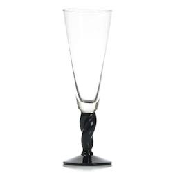 MONDO DECO Verre Texas Lounge  - Hauteur : 24.5 cm Diamètre : 8 cm 38 cl x 6 Mondo Déco - noir verre 3558840052026_0