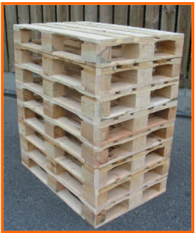 Palettes 4 entrées - 5 semelles en bois multirotation - fabrication sur mesure jusqu'à 7,5 m_0