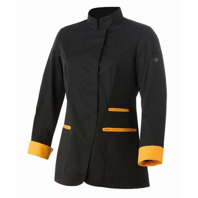 VESTE DE CUISINE FEMME NOIRE RIA