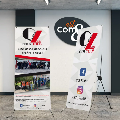 X-banner publicitaire facile à monter, pour communication en intérieur_0