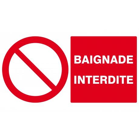 Baignade interdite 330x200mm TALIAPLAST | 621218_0
