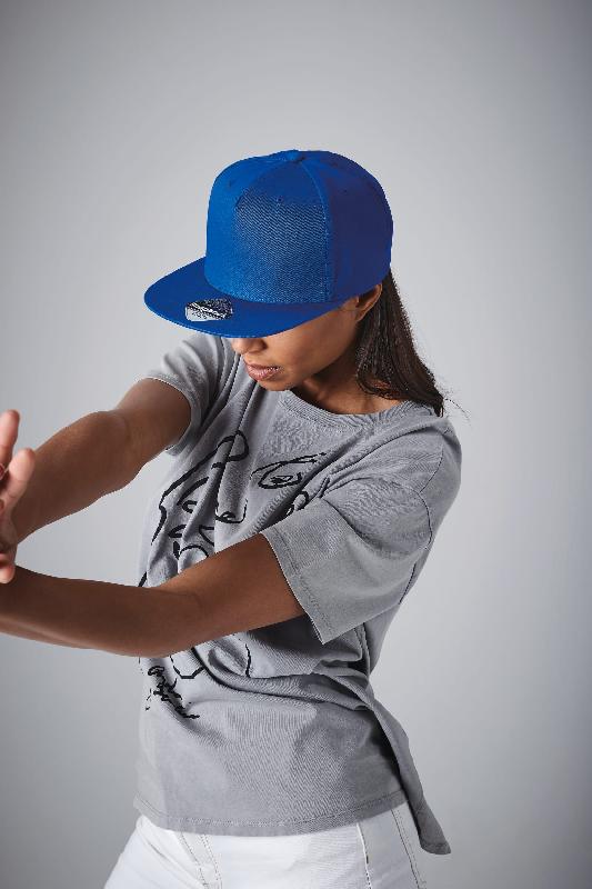 Casquette Rapper 5 panneaux - Réf: B610 - Beechfield - 100% coton Twill - Visière plate_0