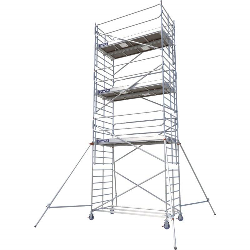 Echafaudage roulant alu - docker 150 - long. 2m95 - larg. 1m50 - gc lisses - DUARIB ld | 7230020_0