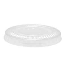 ECOLOMIQUE - 100 Pcs - Couvercle PET transparent plat - Diam: 8 cm, Forme avec croisillon - ECO210GKL80X - transparent plastique ECO210GKL80X_0