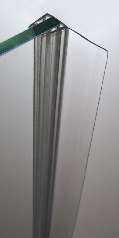 Joint d'étanchéité lèvre perpendiculaire - 200 cm - pour verre de 6 à 8 mm_0